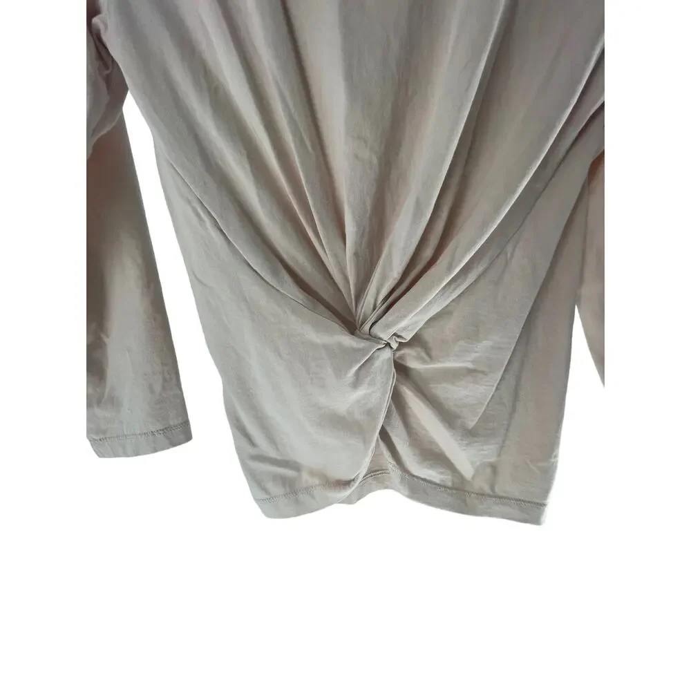 J. Crew Pink Long Sleeve Twist Knot Back T-Shirt Women's Size XS